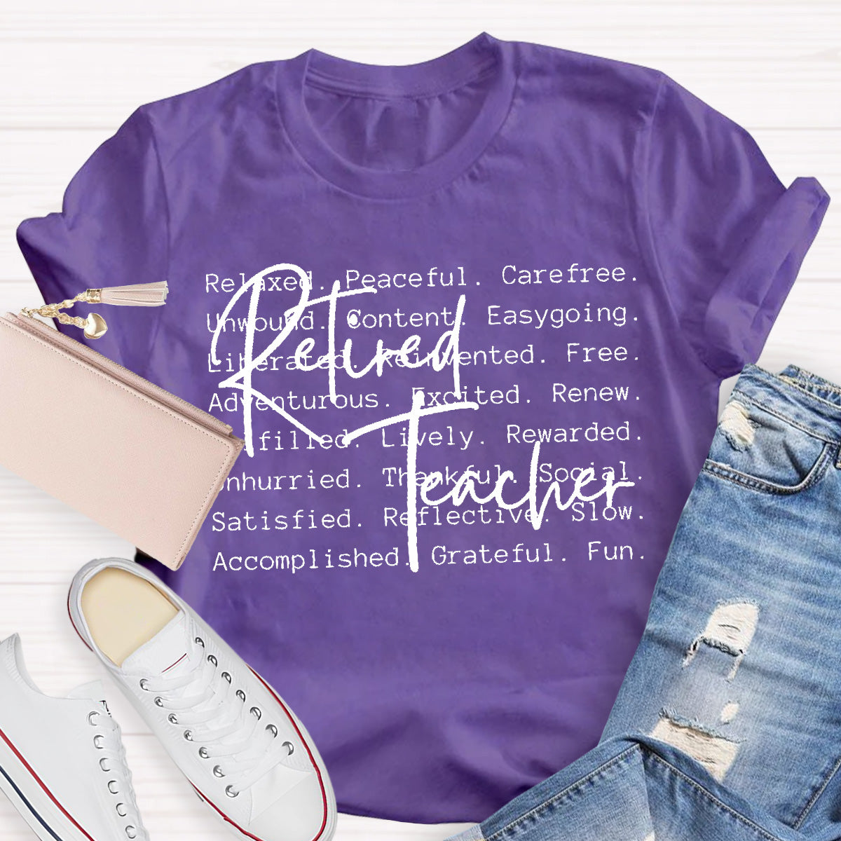 Retired Teacher Relaxed  Teacher T-Shirt