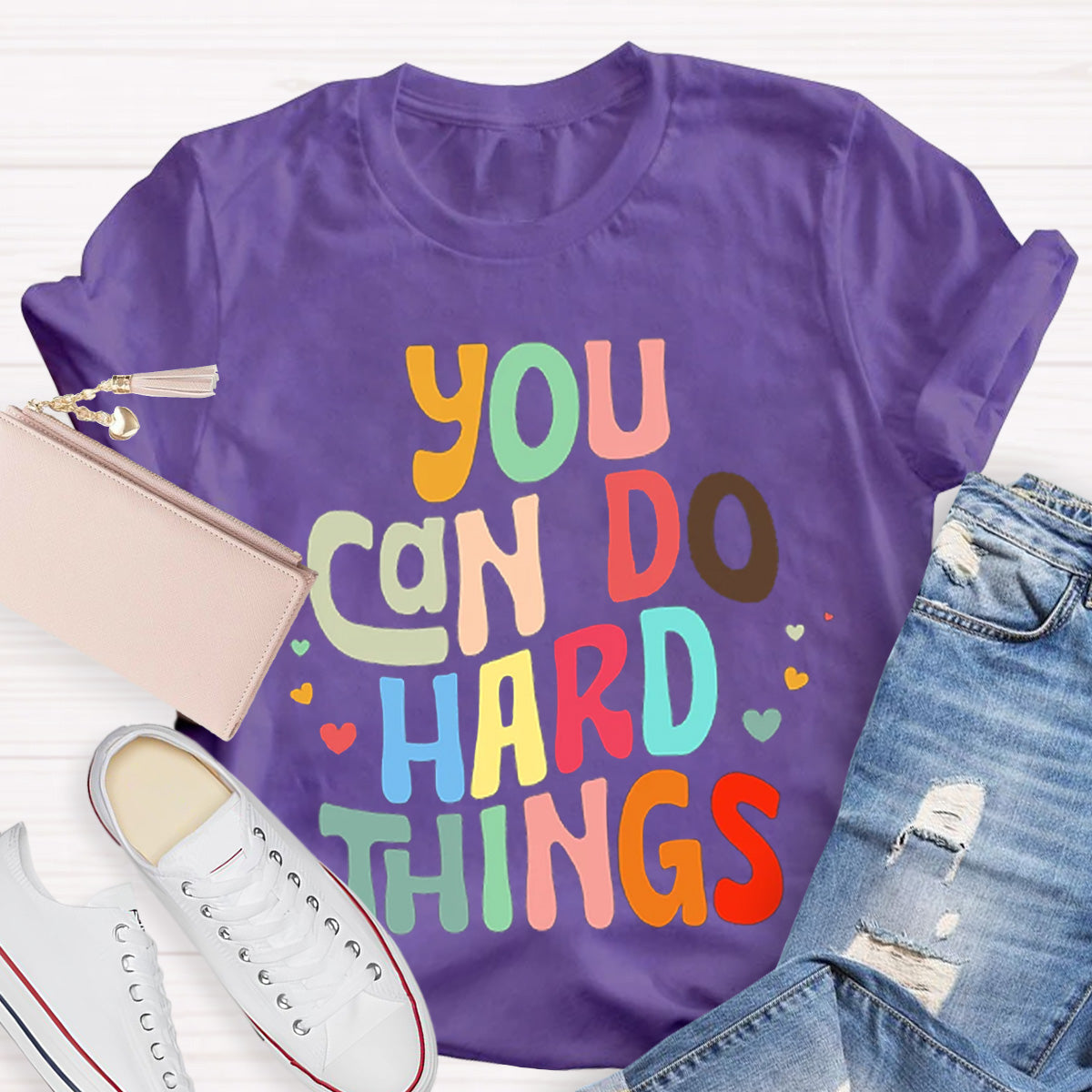 You Can Do Hard Things Teacher T-Shirt