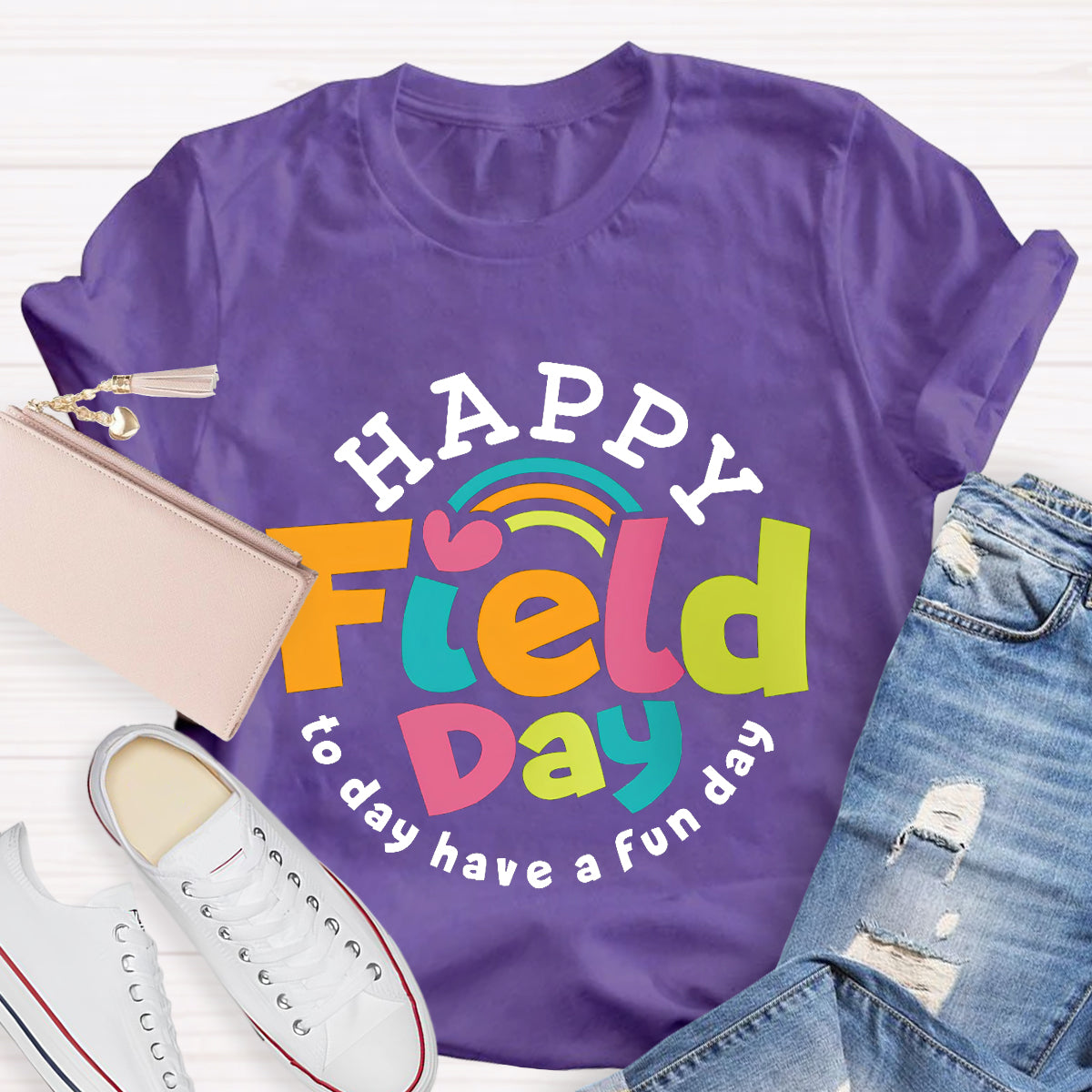 Happy Field Have A Fun Day Teacher T-Shirt