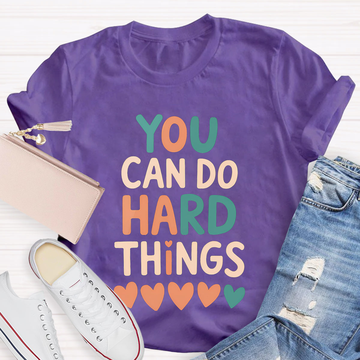 You Can Do Hard Things Teacher T-Shirt