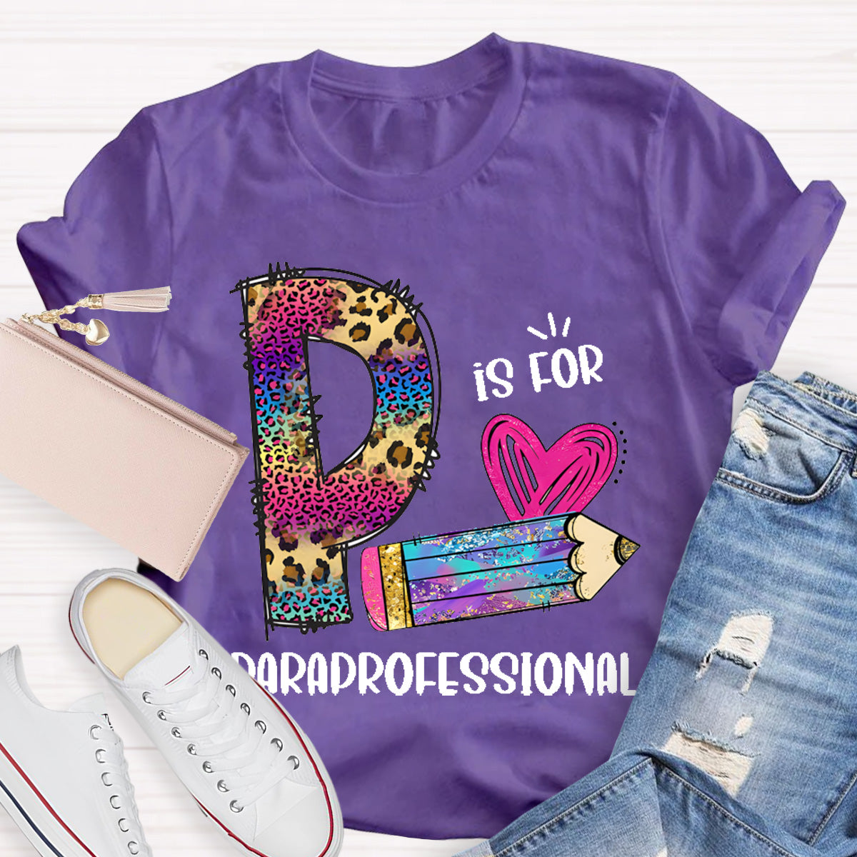 P is For Paraprofessional Teacher T-Shirt