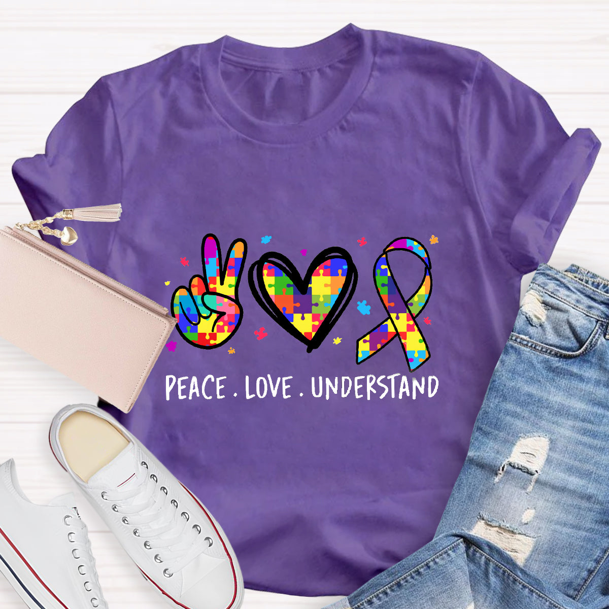 Peace Love Understand Teacher T-Shirt