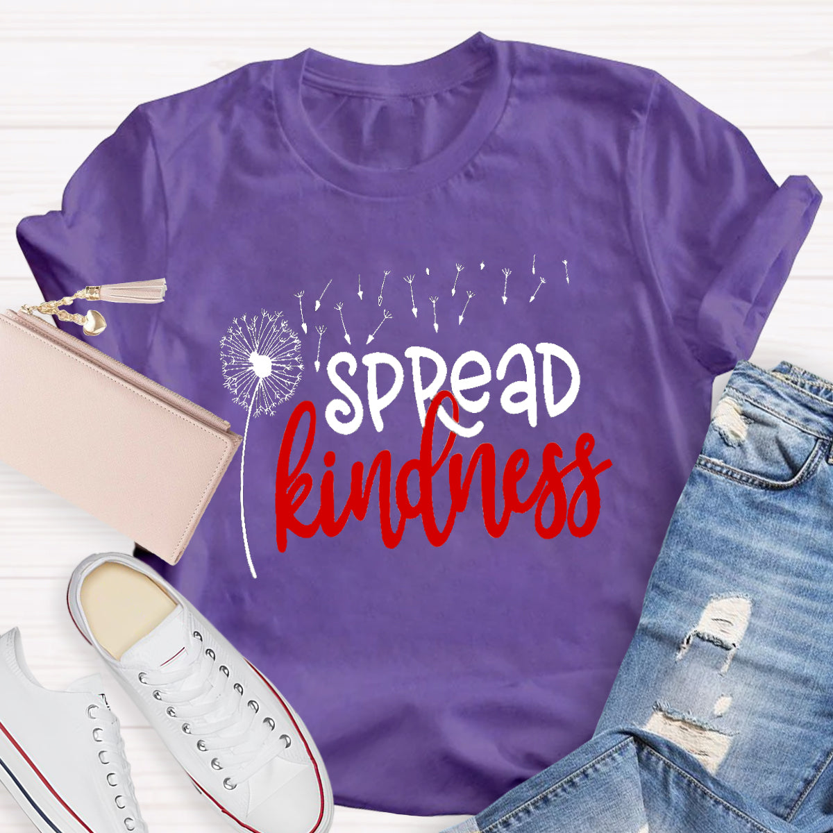 Spread Kindness Dandelion Teacher T-Shirt