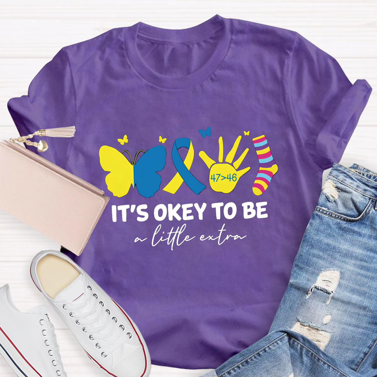 It's OK To Be A Little Extra Butterfly T-Shirt