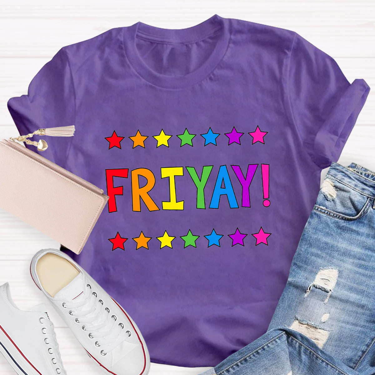 Happy Friyay Star Teacher T-Shirt