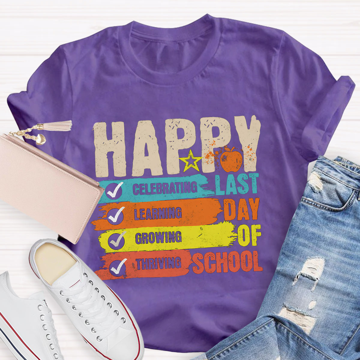 Happy Last Day Of School Star Teacher T-Shirt