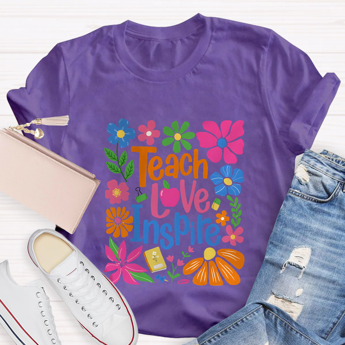 Teach Love Inspire Teacher T-Shirt