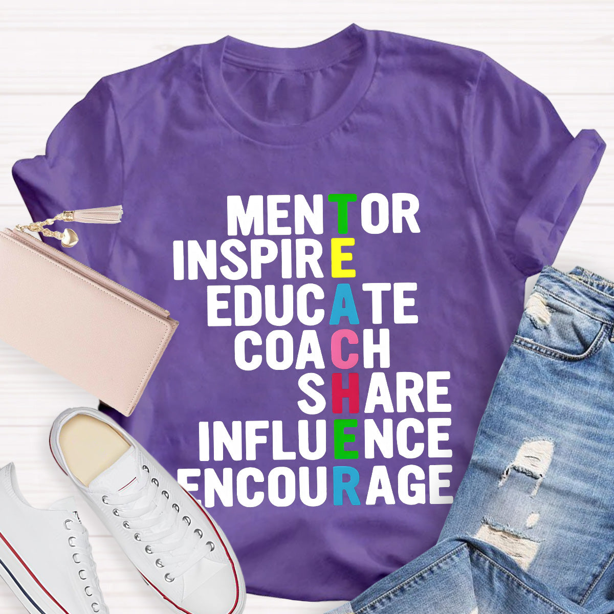 Mentor Inspire Educate Teacher T-Shirt