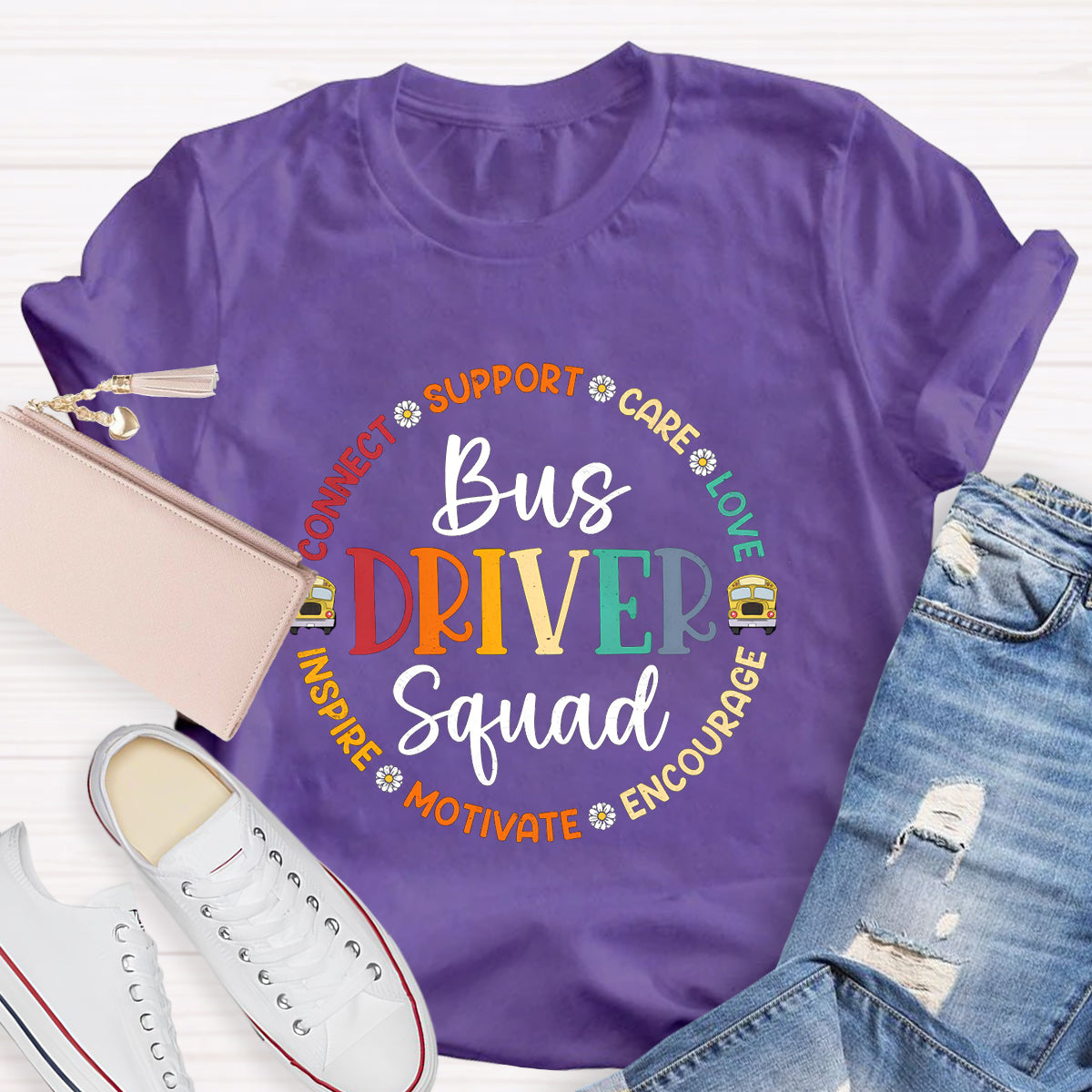 Bus Driver Squad Teacher T-Shirt