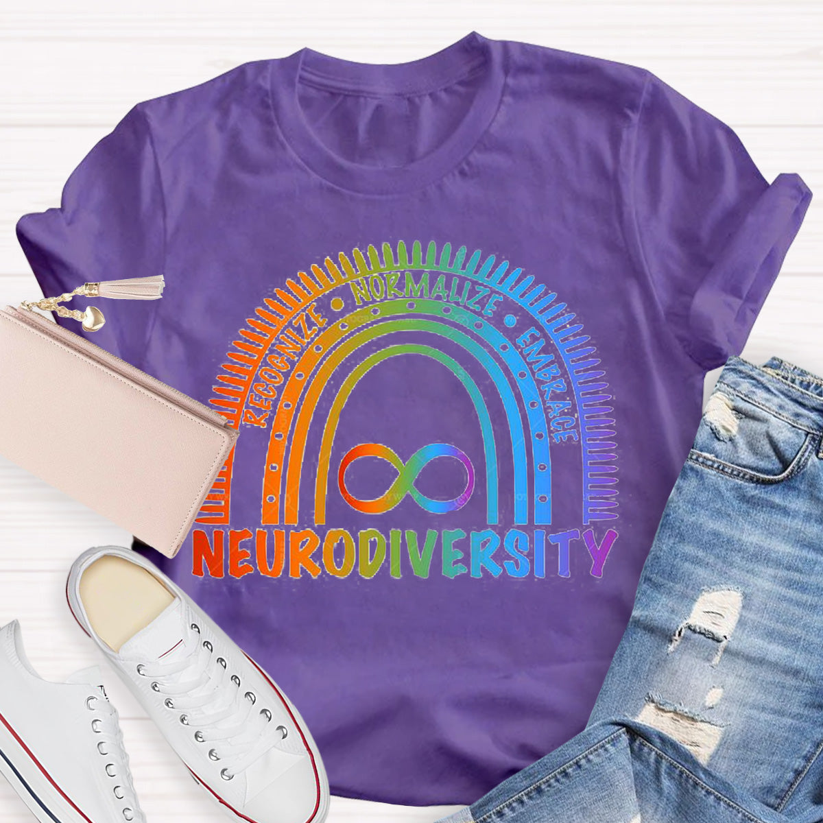 Neurodiversity Embrace Teacher T-Shirt