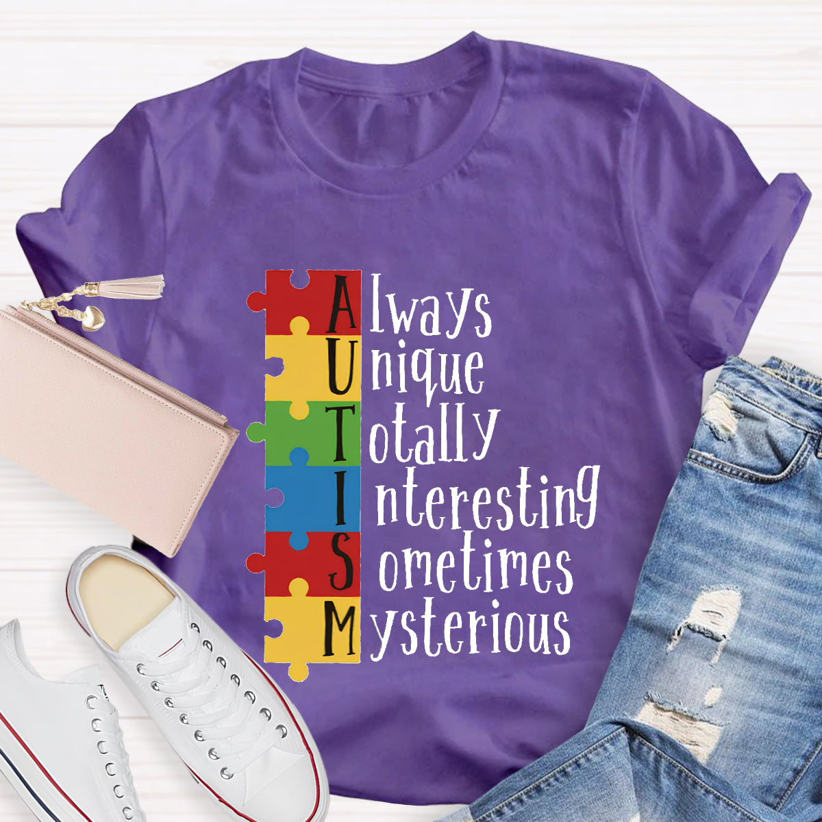 Autism Always Unique Totally Interesting Sometimes Mysterious T-Shirt