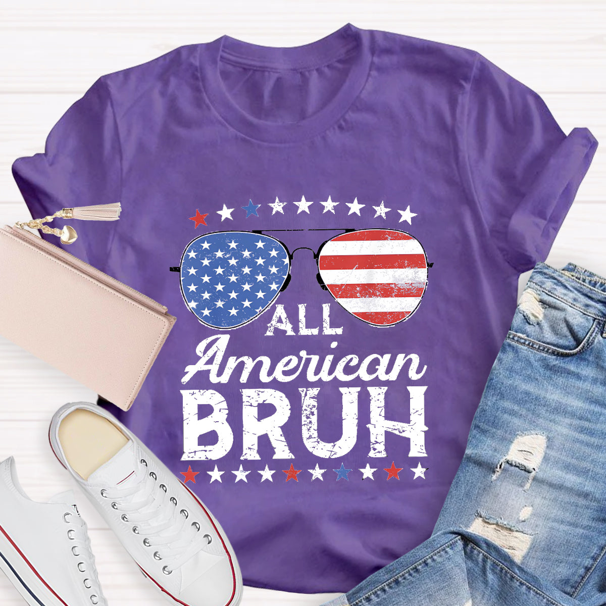 All American Bruh Teacher T-Shirt