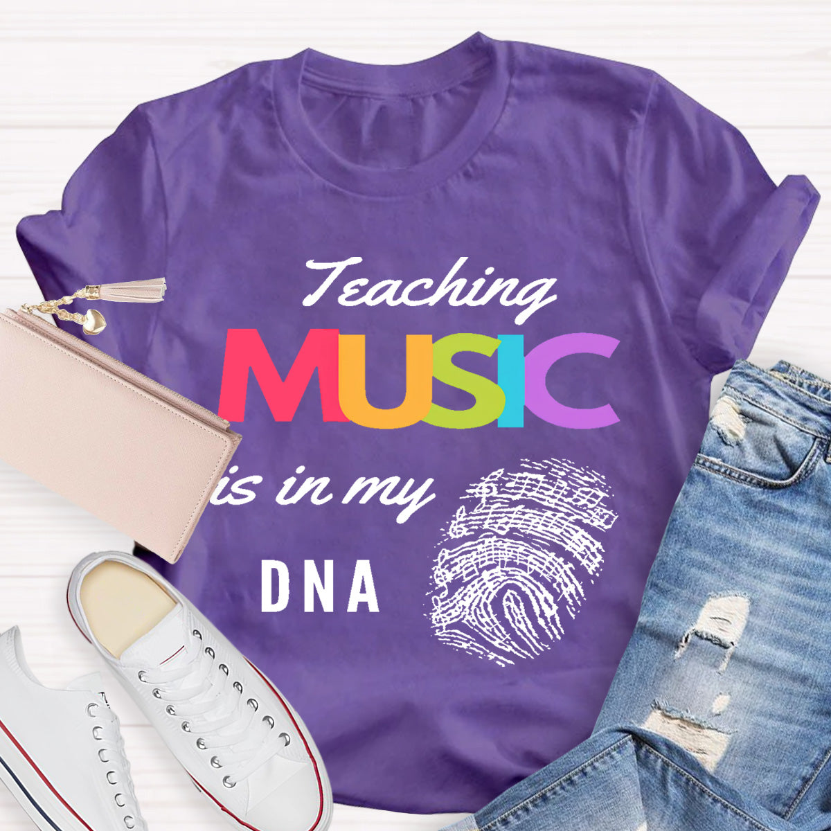 Teaching Music Is In My Dna Teacher T-Shirt