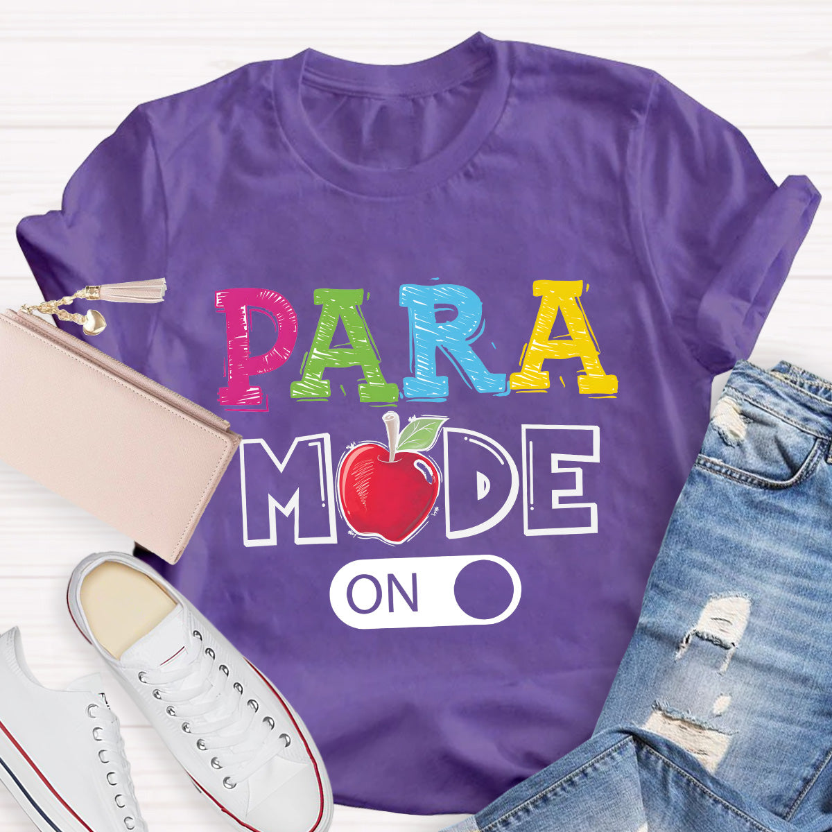 Para Mode On Teacher T-Shirt