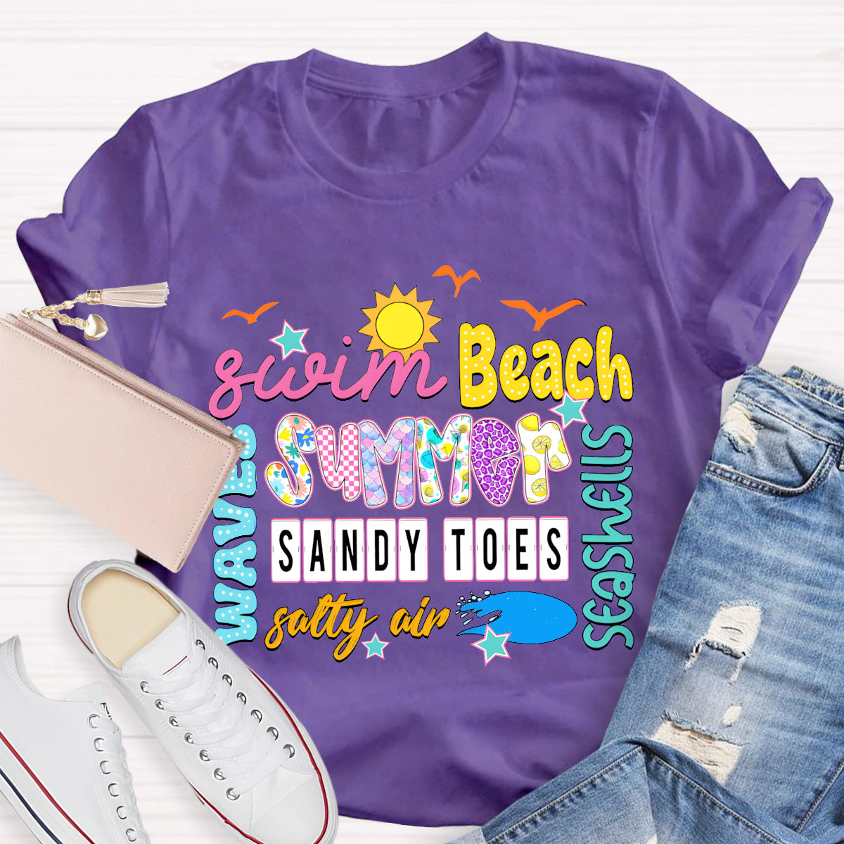 Swim Beach Summer Break T-Shirt
