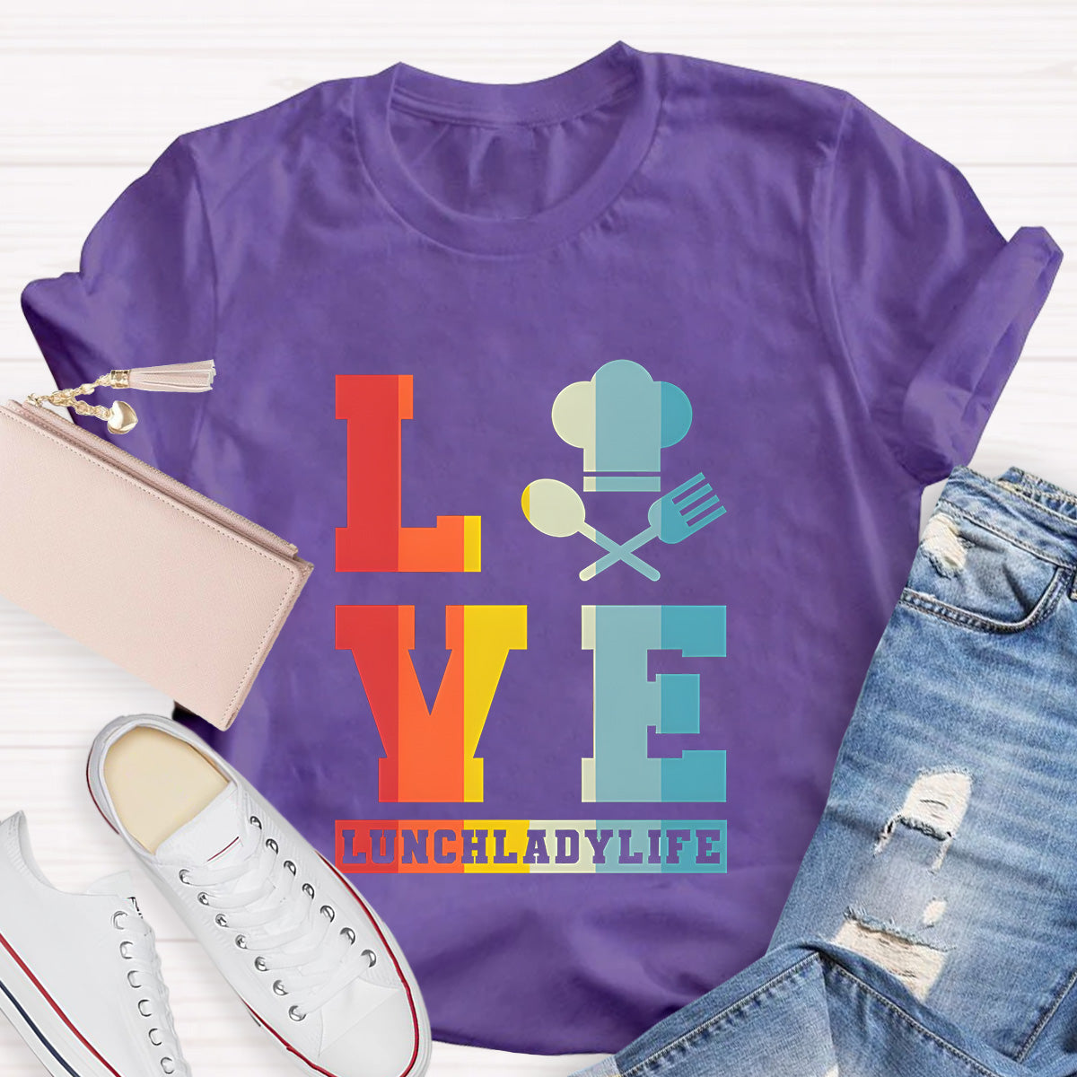 Lunch Lady Life Teacher T-Shirt