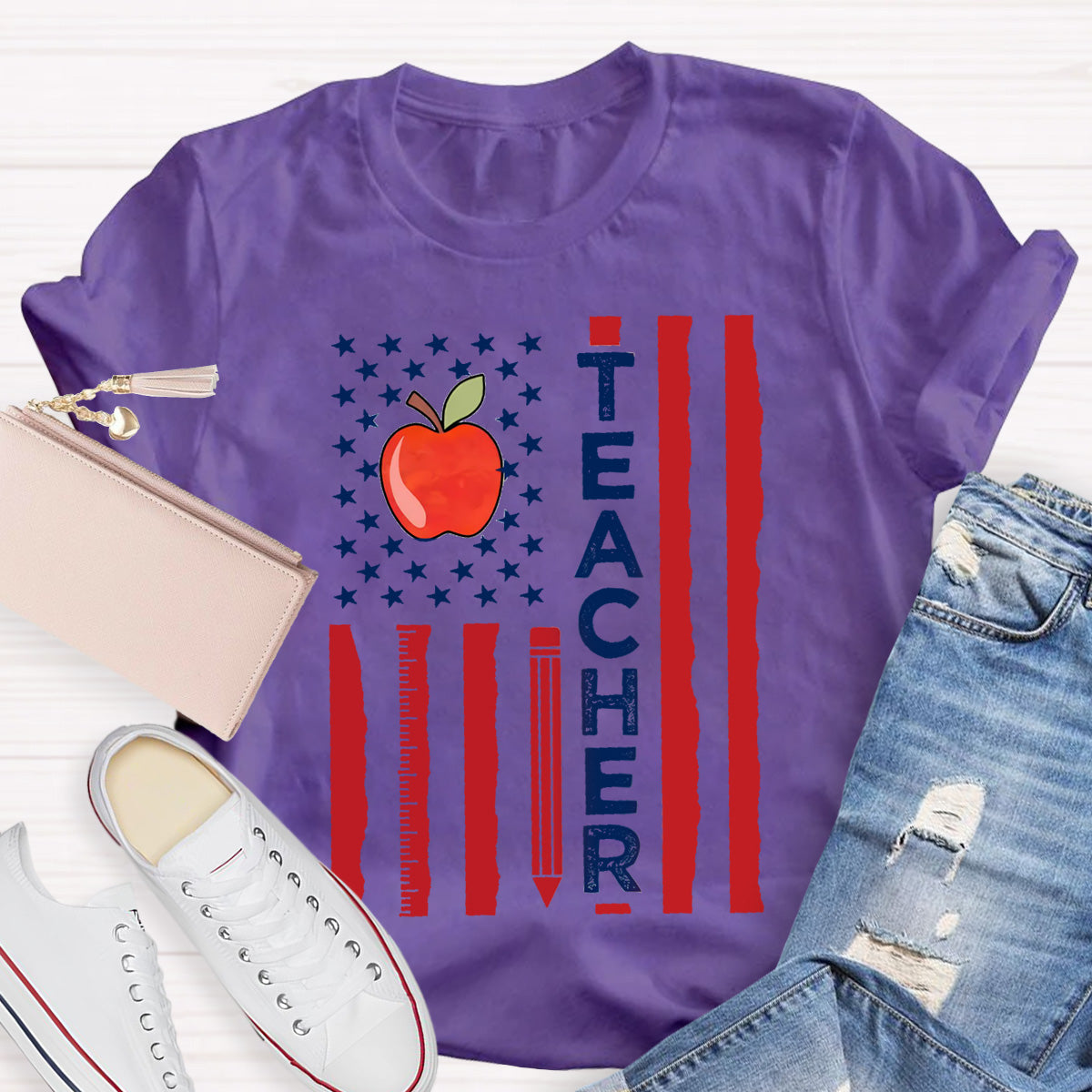 Teacher Apple Star Teacher T-Shirt