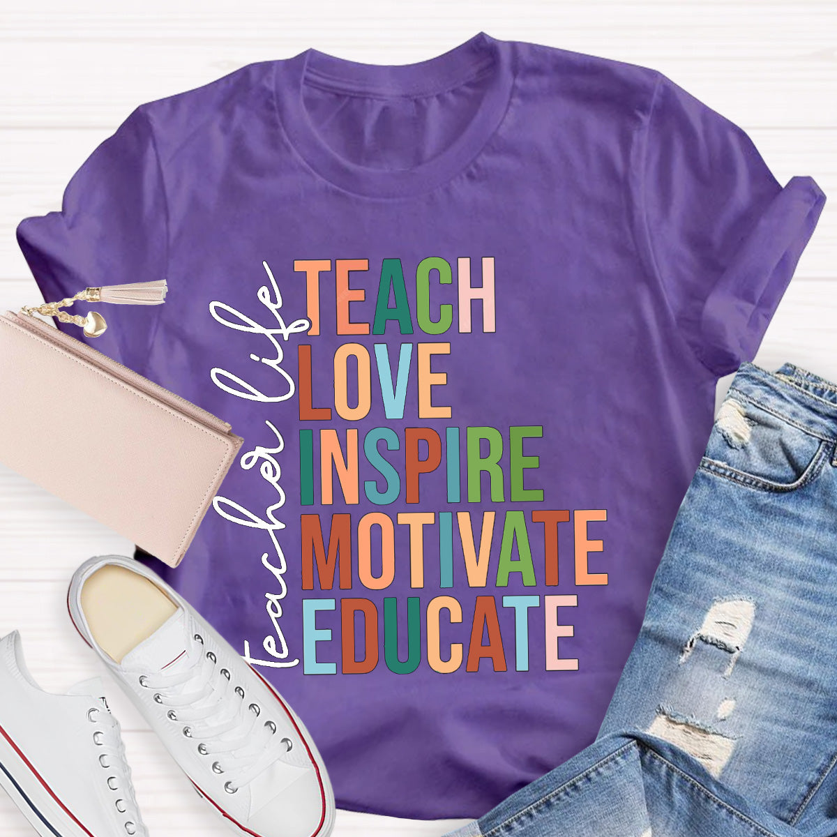 Teach Love Inspire Teacher T-Shirt
