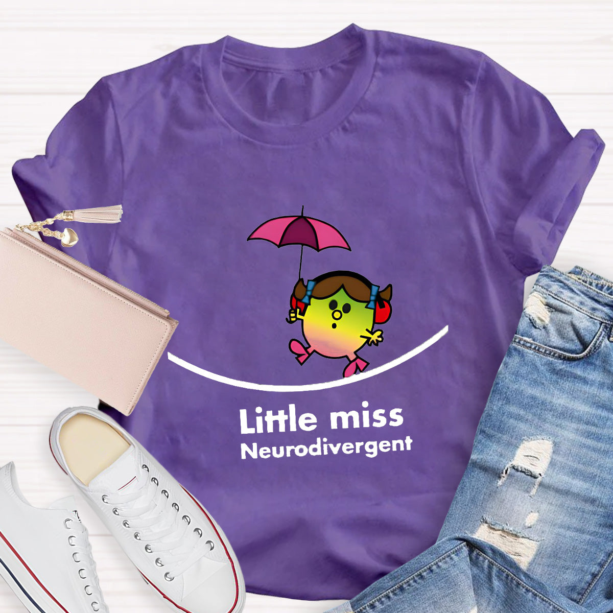 Neurodivergent Little Miss Teacher T-Shirt