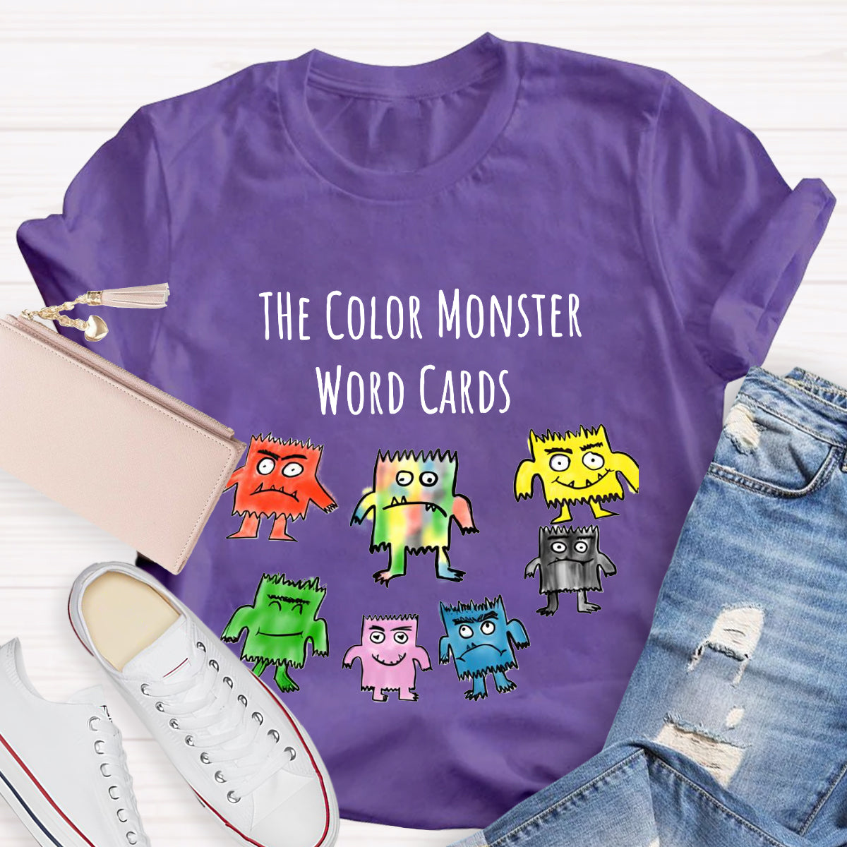 The Color Monster Word Card T-Shirt