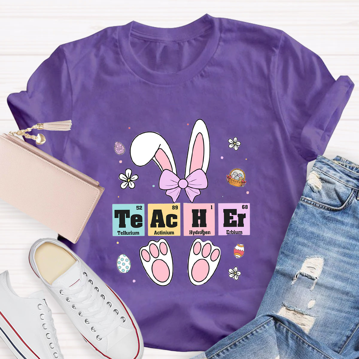 Teacher Easter Periodic Elements T-Shirt