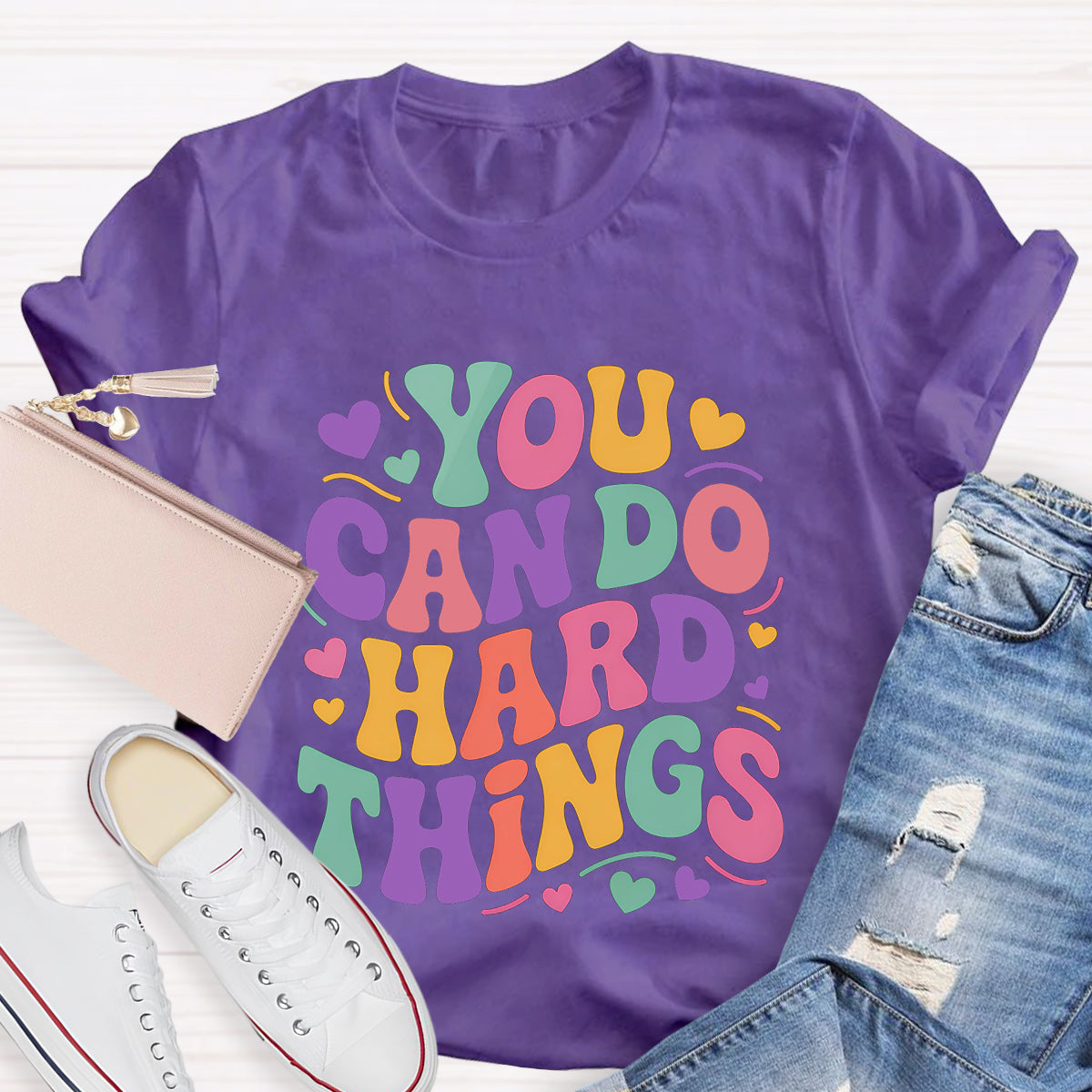 You Can Do Hard Things Teacher T-Shirt