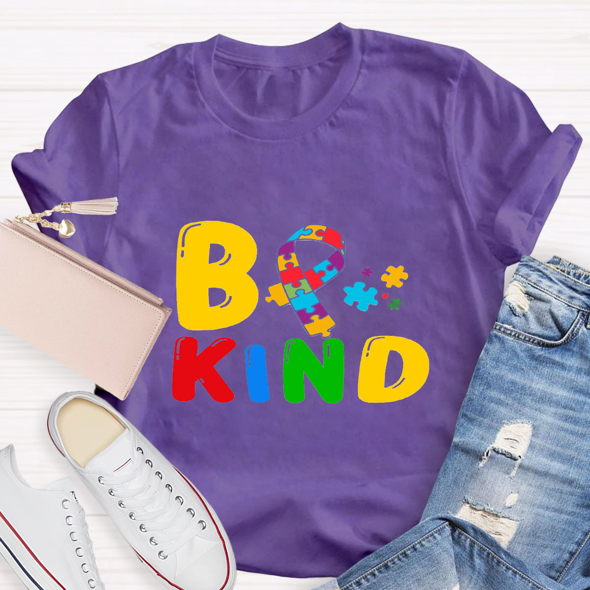 Be Kind Autism Puzzle T-Shirt