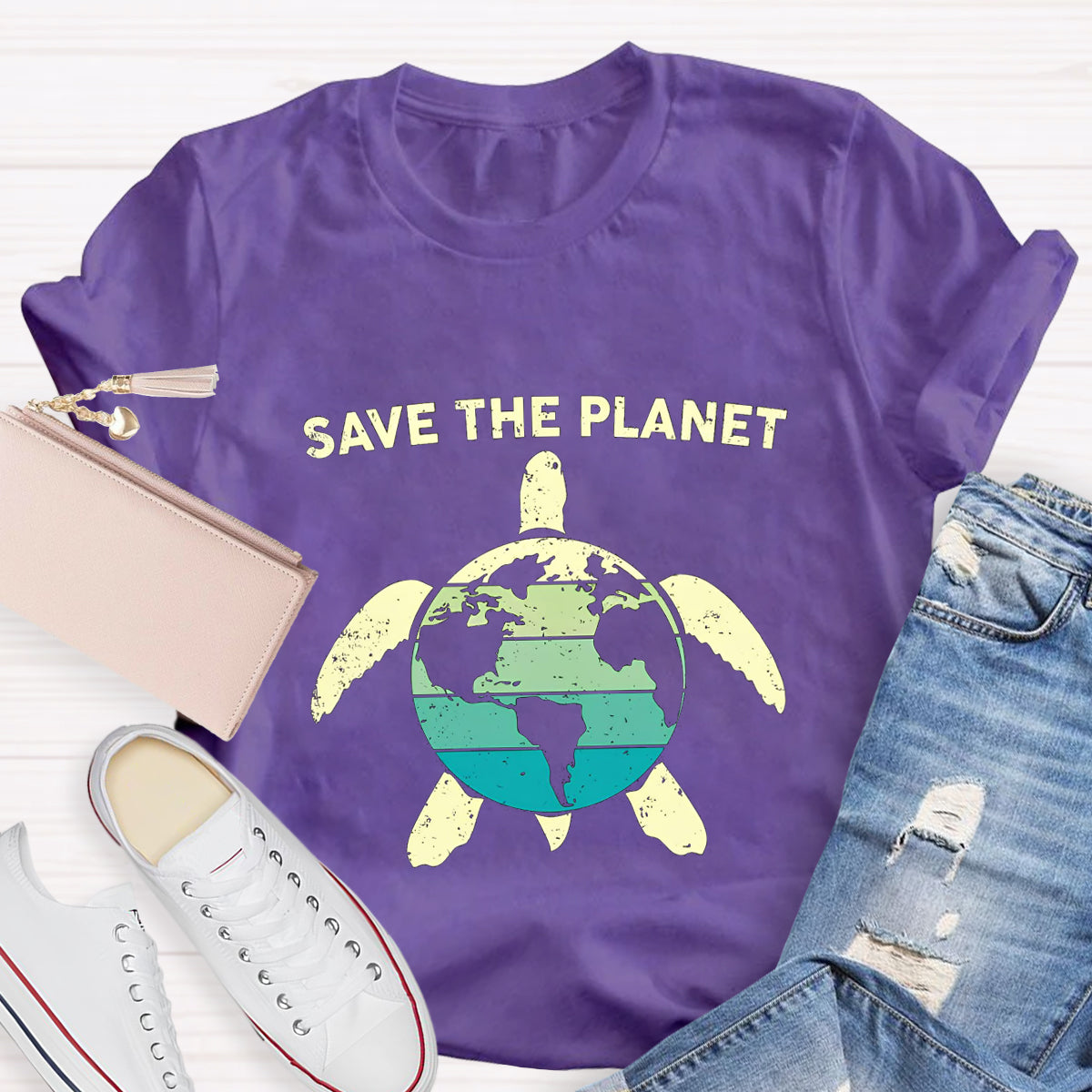 Save The Planet Turtle T-Shirt