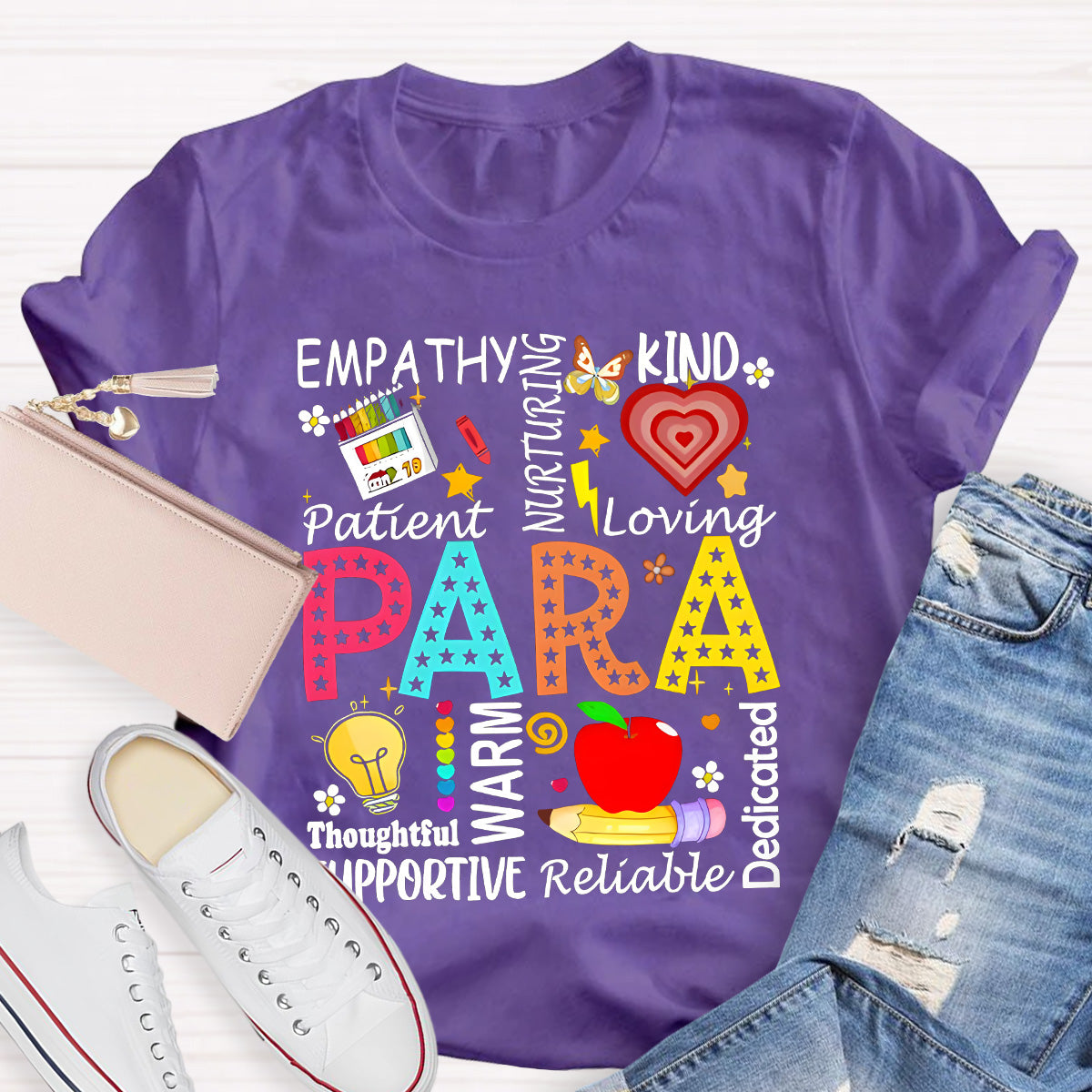 Para Warm Empathy Kind Loving Teacher T-Shirt
