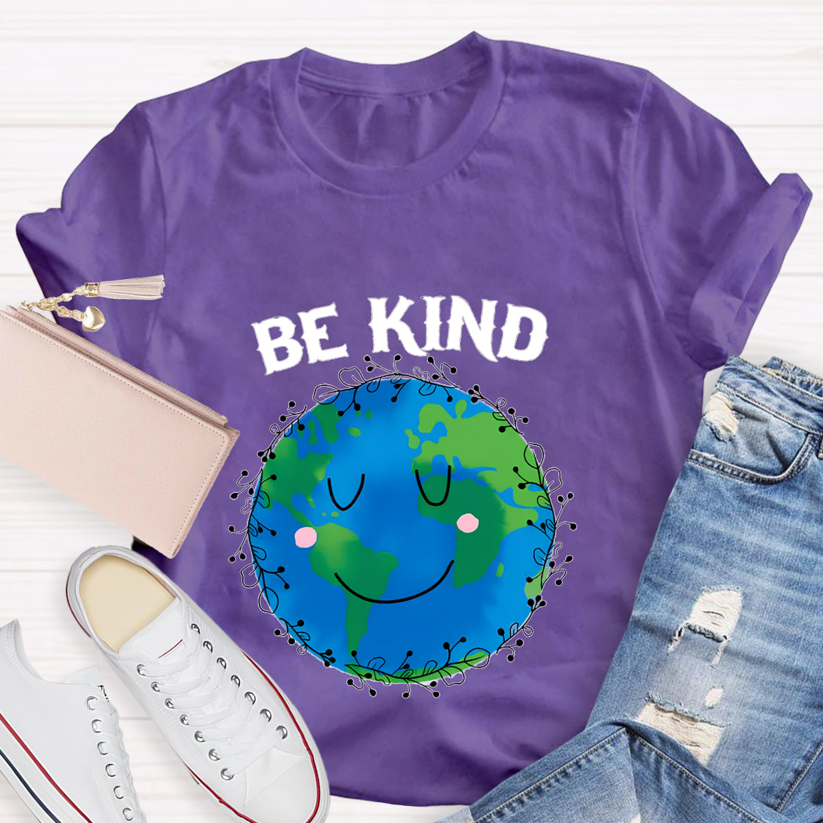 Be Kind For Earth Day Teacher T-Shirt