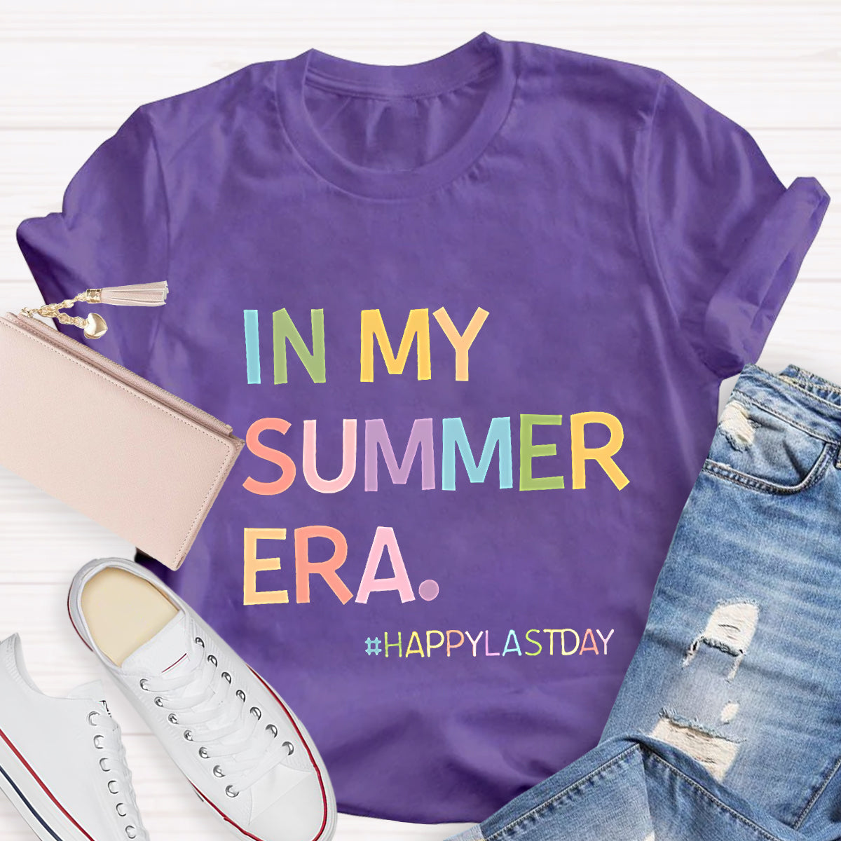 In My Summer Era Happy Last Day Teacher T-Shirt