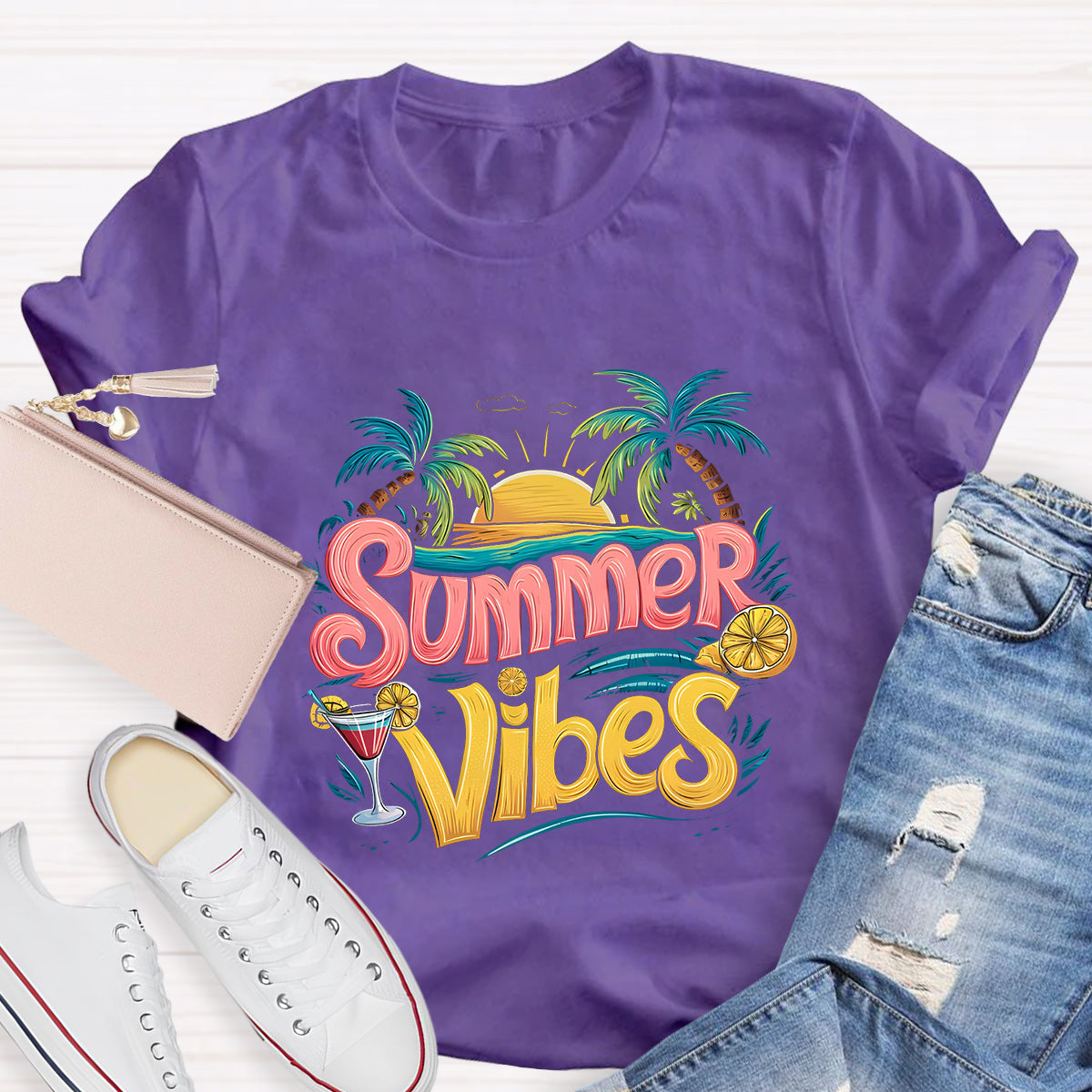 Summer Vines Teacher T-Shirt