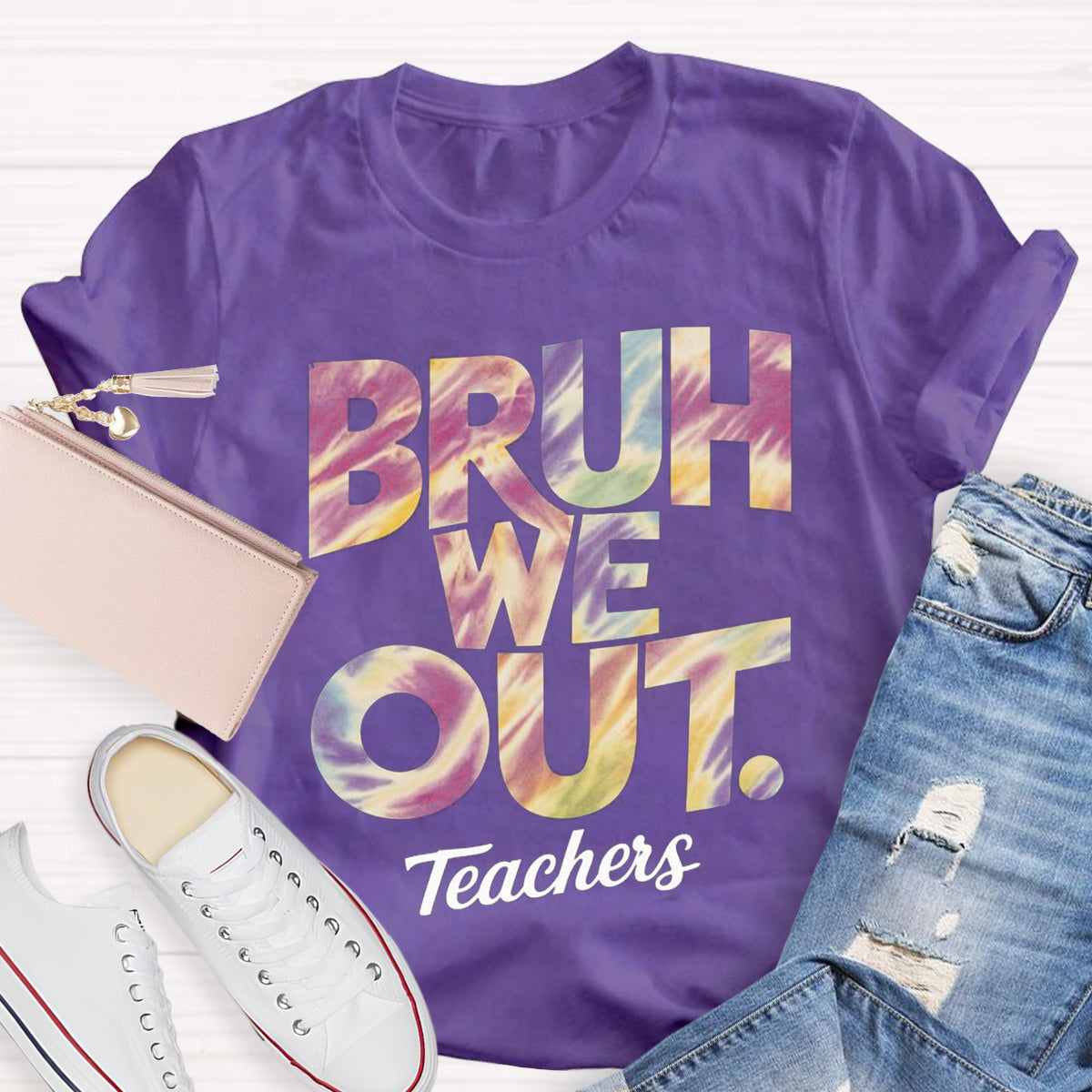 Bruh We Out Teachers Teacher T-Shirt