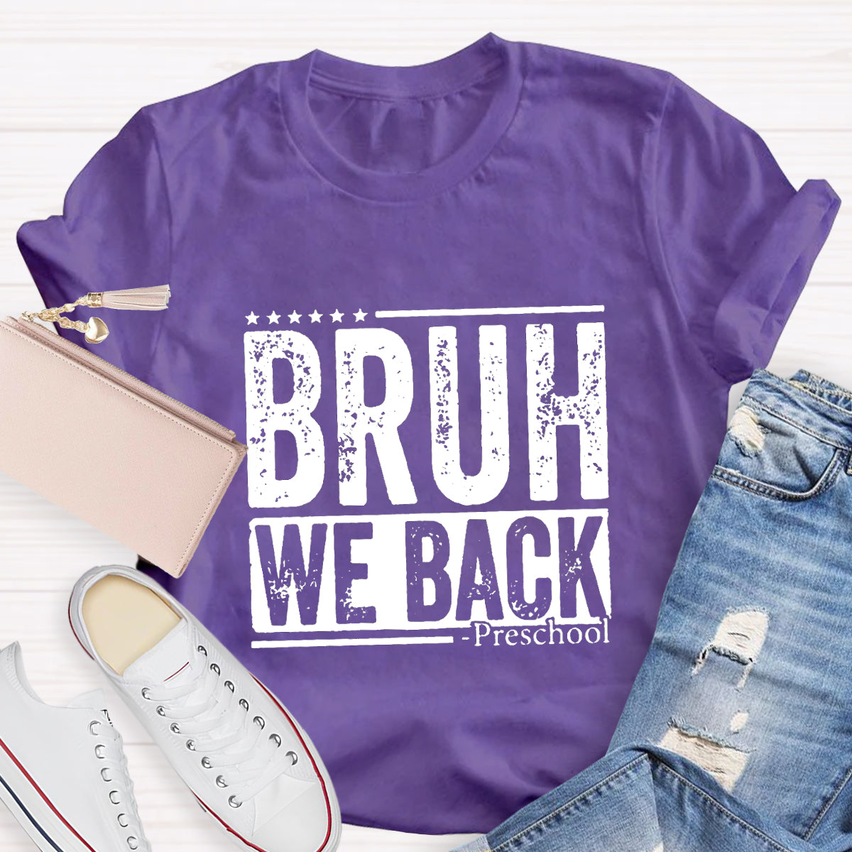 Personalized Grade Bruh We Back Back To School T-shirt
