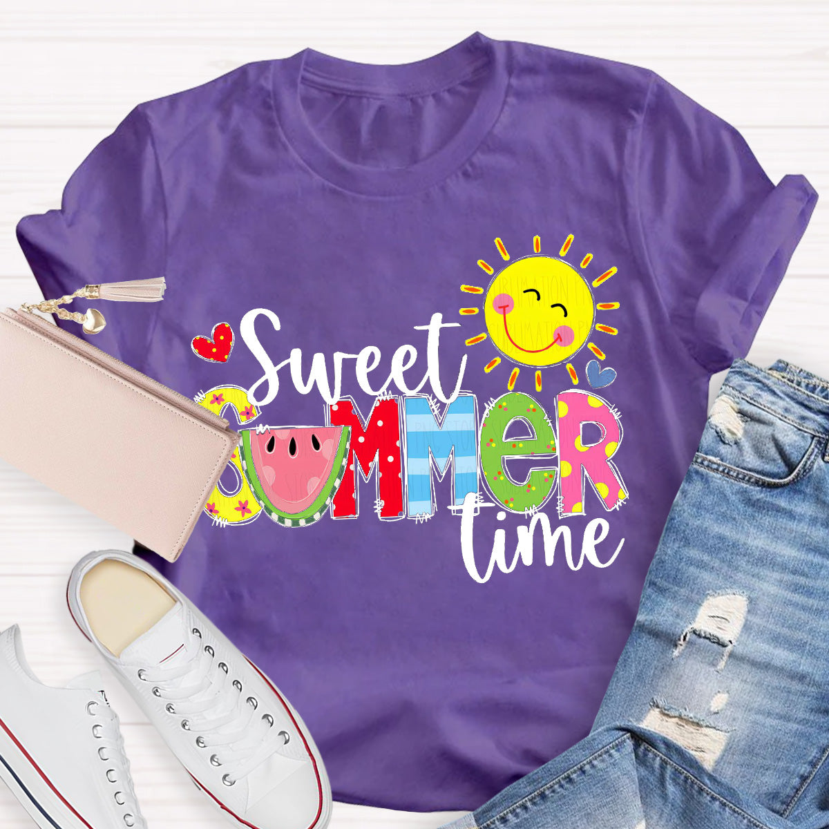 Sweet Summer Time Sunny Teacher T-Shirt