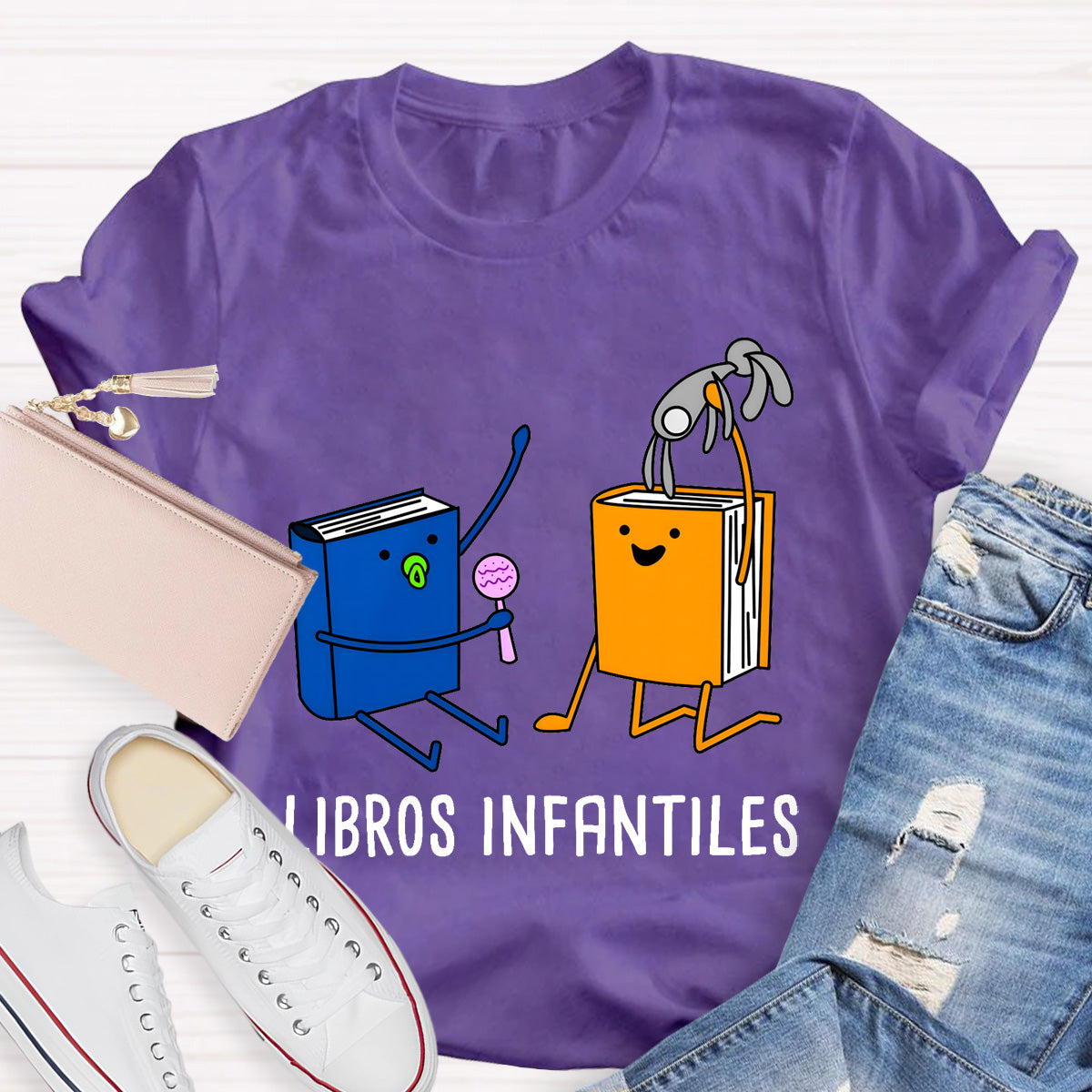 Bilingual Libros Infantiles Spanish Teacher T-Shirt