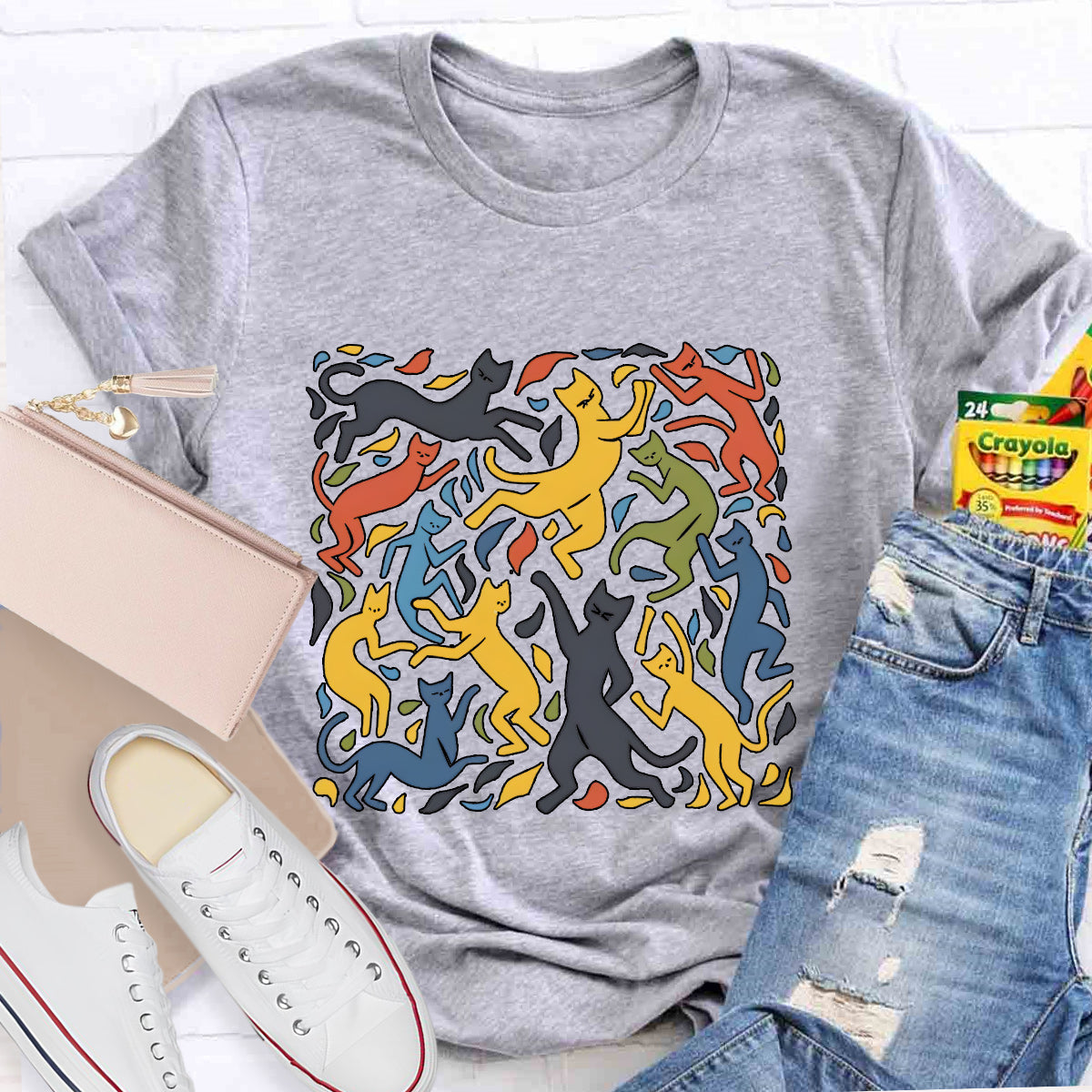 The Dance Inspired Cat Art Teacher T-Shirt