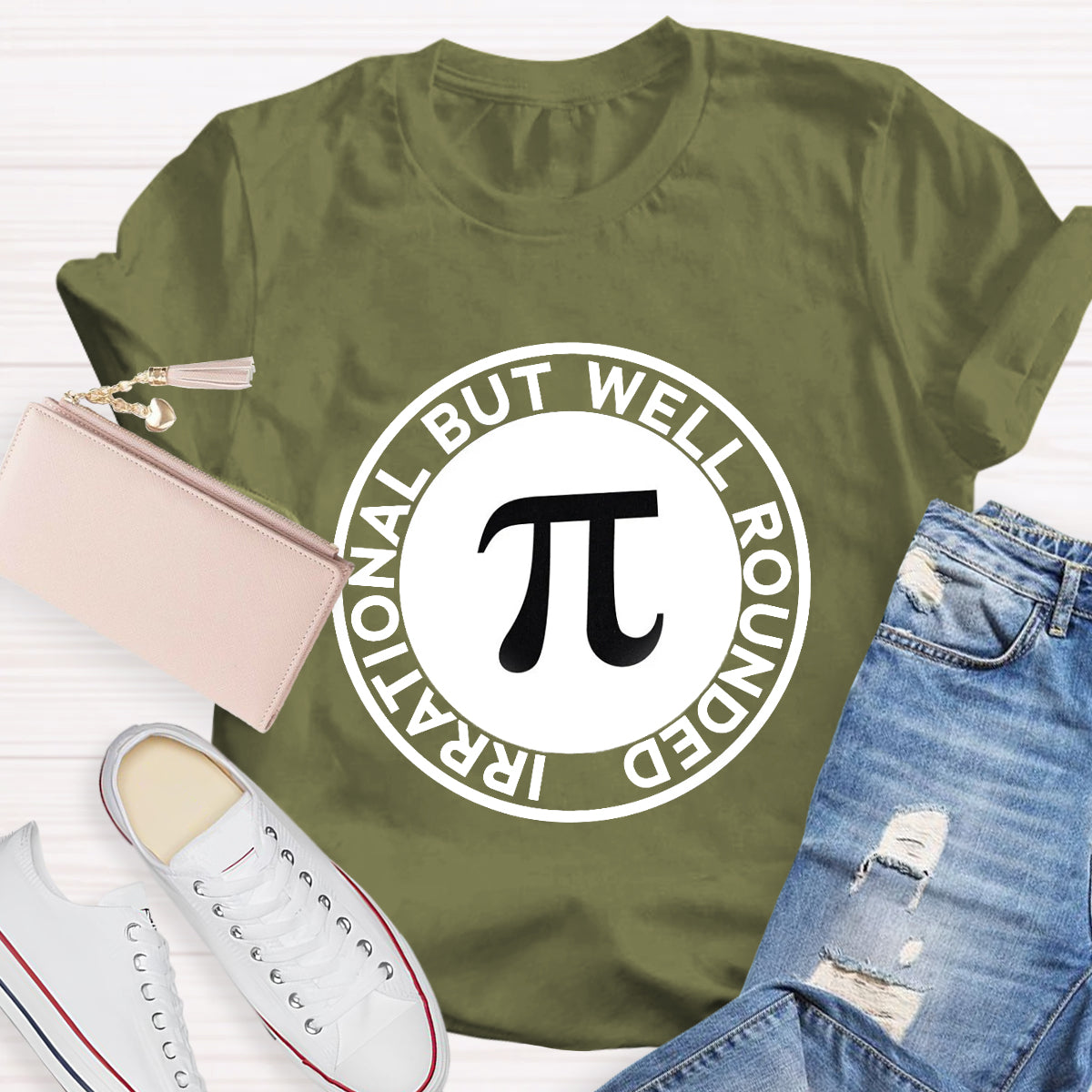 Irrational But Well Rounded Pi Day T-Shirt