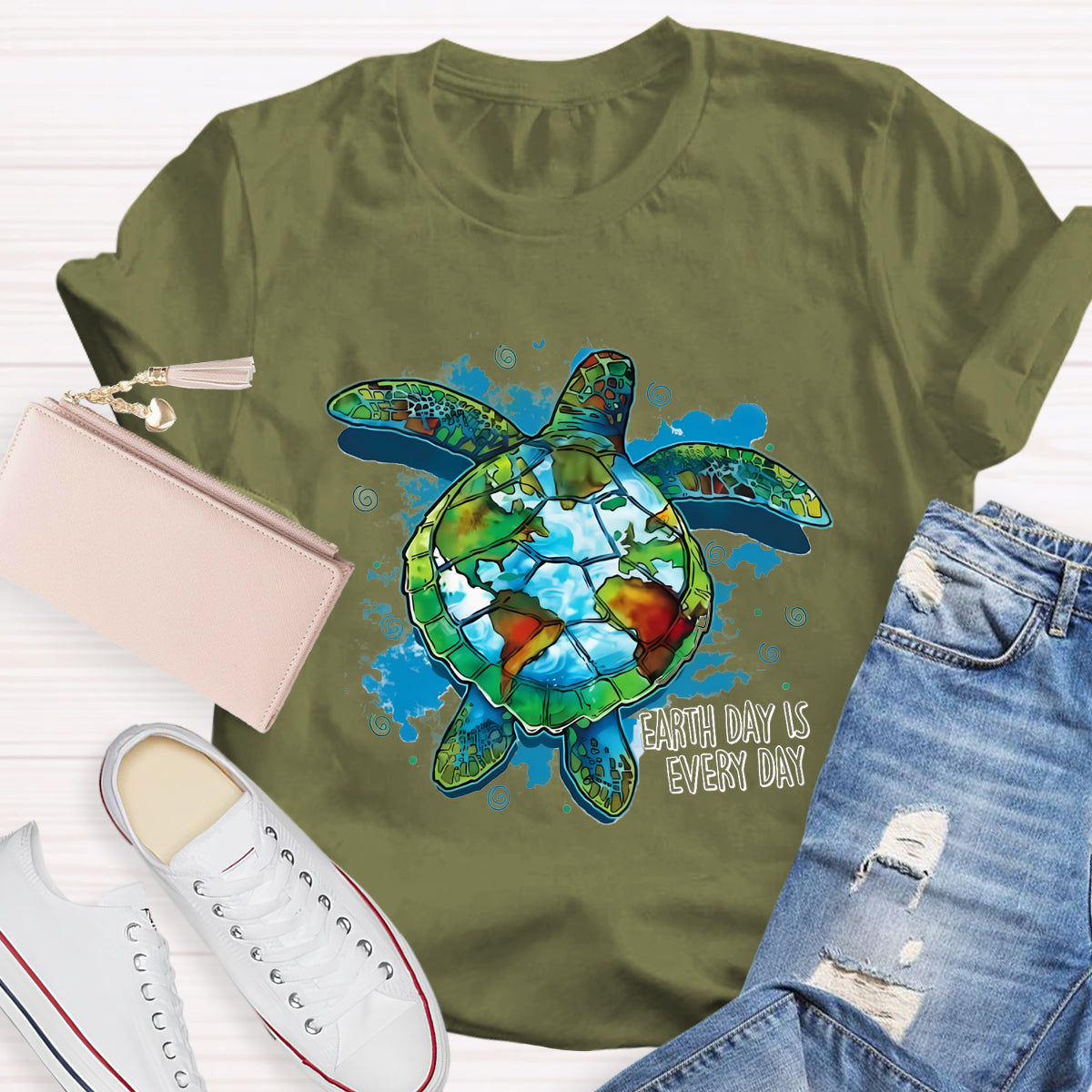 Earth Day Is Every Day Save Turtle T-Shirt