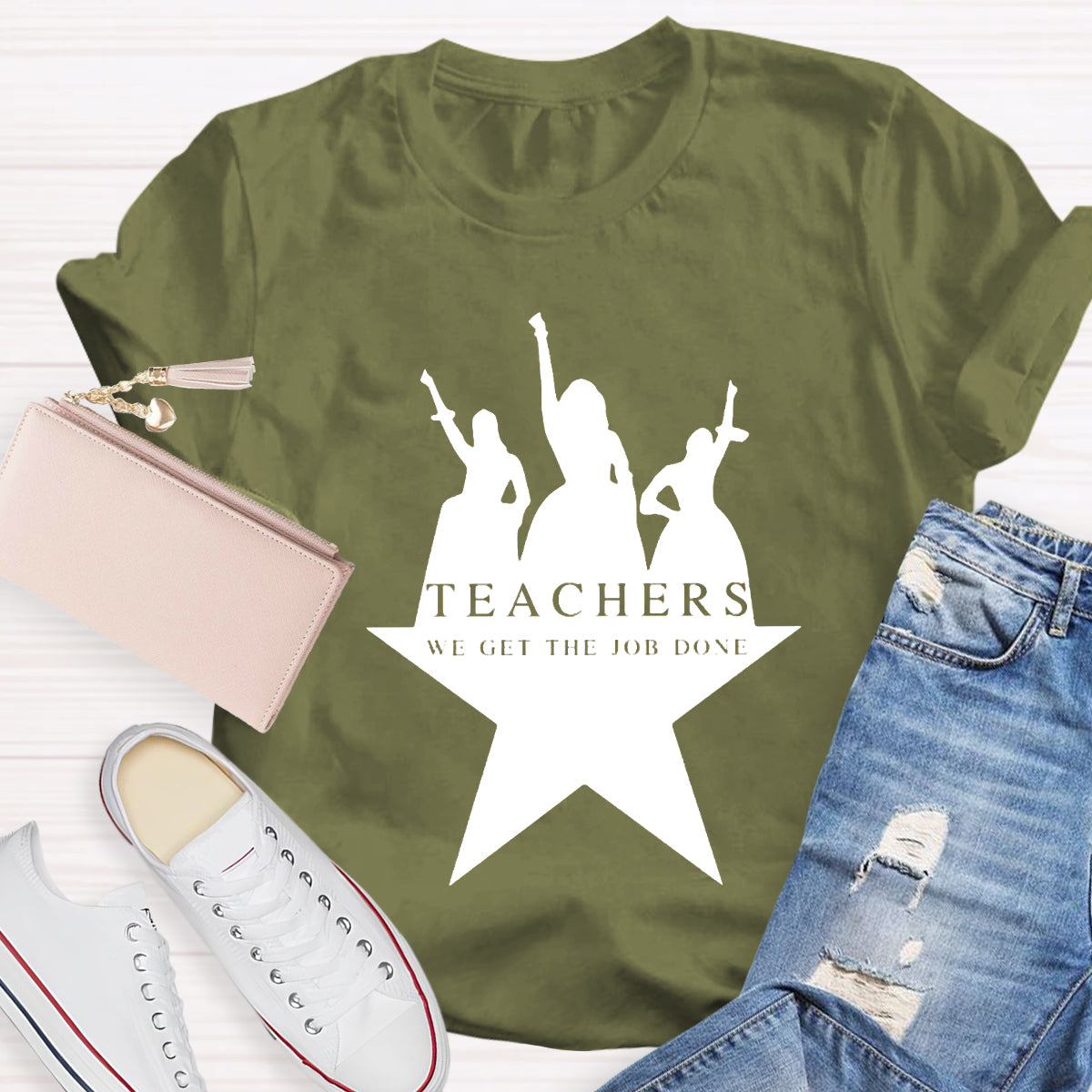 Teachers We Get The Job Done Teacher T-Shirt