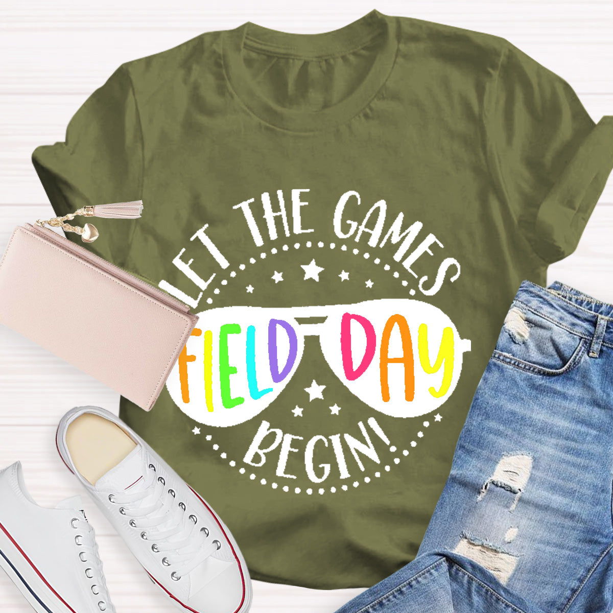 Let The Games Field Day Begin Teacher T-Shirt