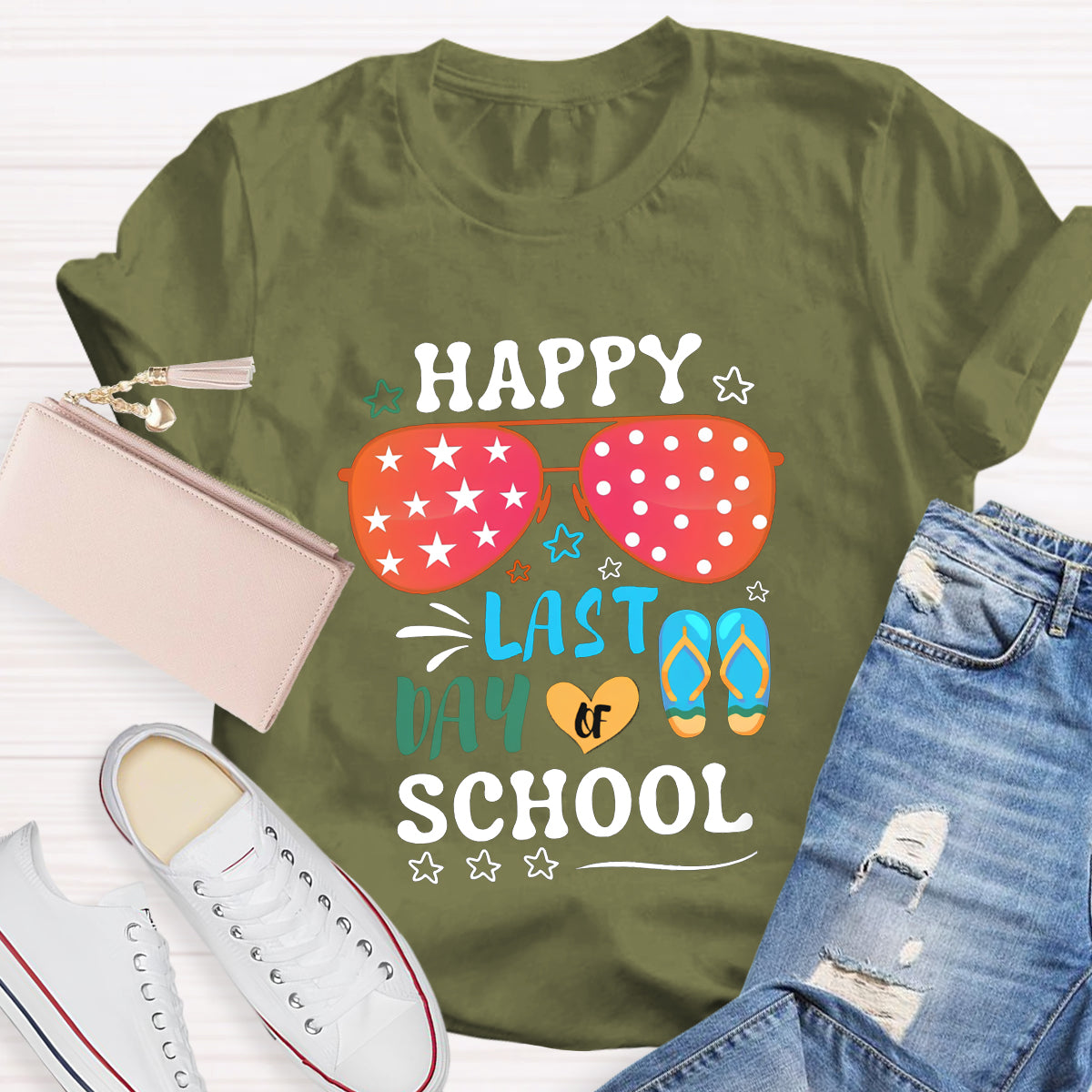 Happy Last Day Of School Sunglass T-Shirt