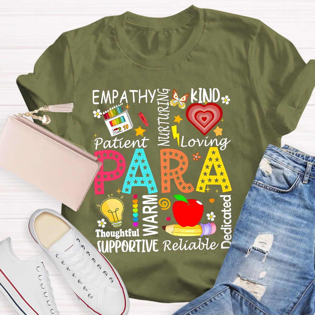 Para Warm Empathy Kind Loving Teacher T-Shirt