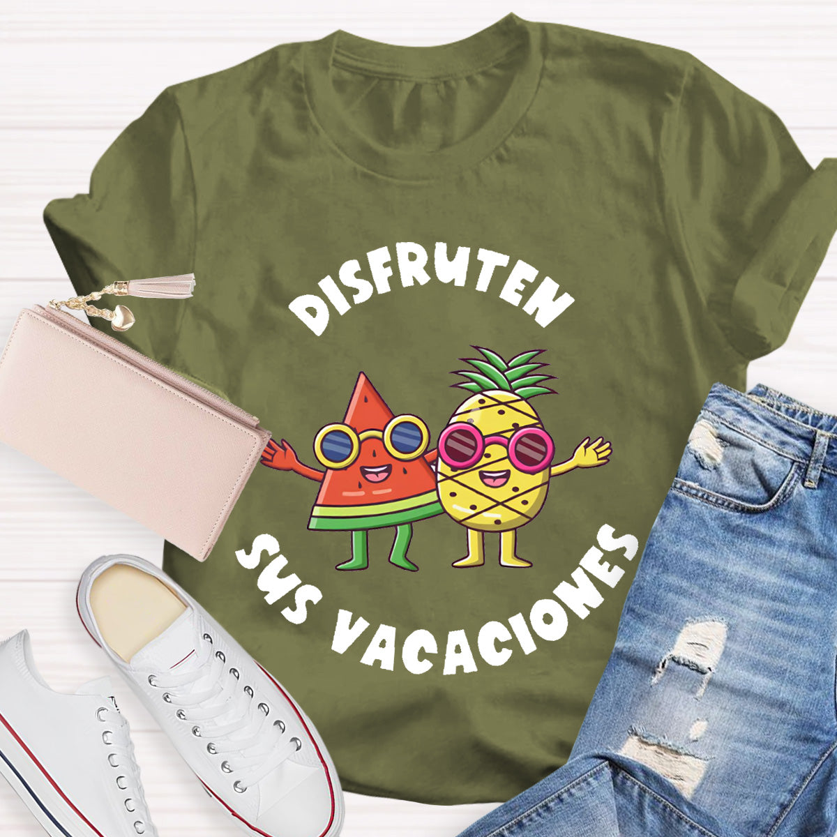 Disfruten Sus Vacaciones Spanish Teacher T-Shirt