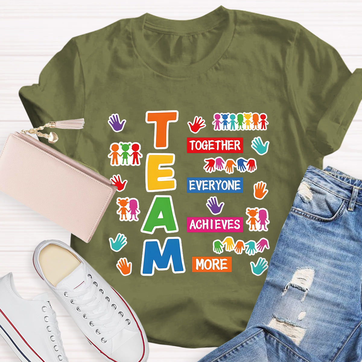 Team Together Everyone Achieves More Teacher T-Shirt