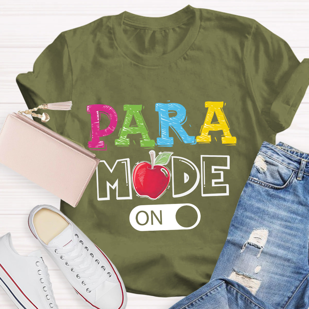 Para Mode On Teacher T-Shirt