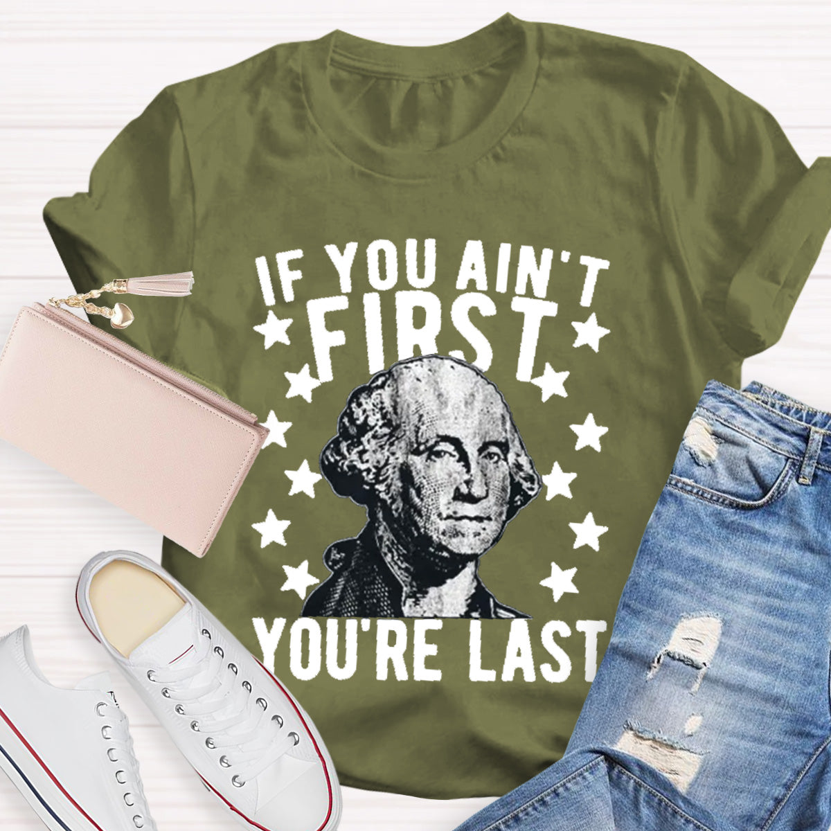 If You Ain't First You Re Last Teacher T-Shirt