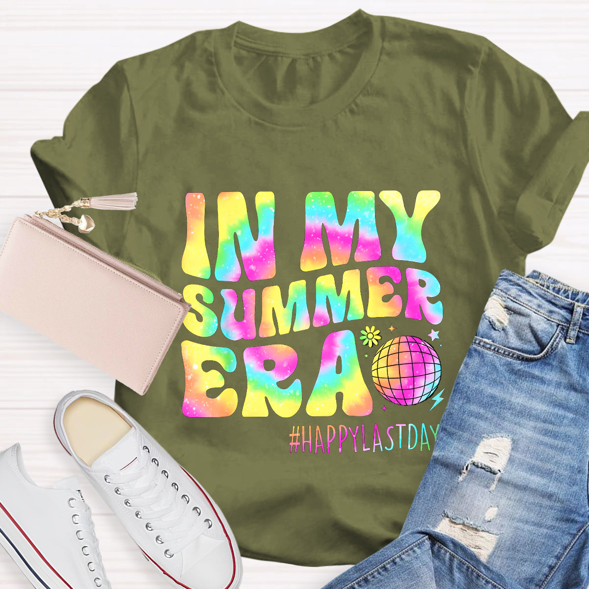 In My Summer Era Happy Last Day Teacher T-Shirt