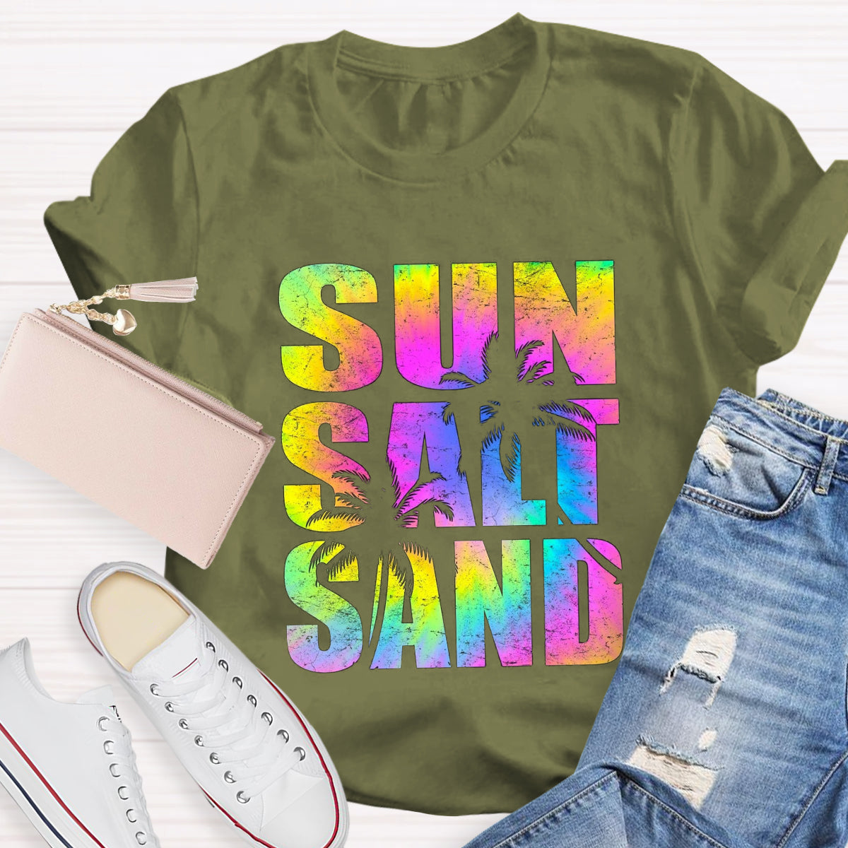 Sun Salt Sand Beach Summer T-Shirt