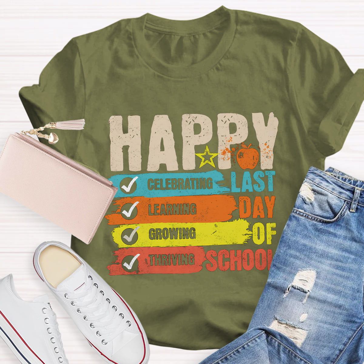 Happy Last Day Of School Star Teacher T-Shirt